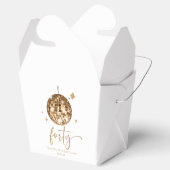 Ballotins Fête d'anniversaire 40 ans Boule disco dorée Quara (Ouvert)