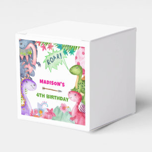 Ballotins Fête d'anniversaire 4 ans dinosaure fille mignonne