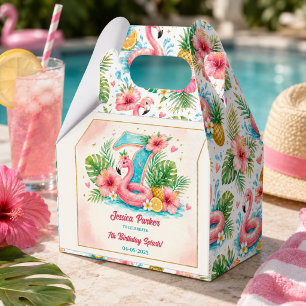 Ballotins Fête d'anniversaire 7 ans Tropical Flamingo Pool P