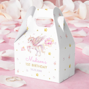 Ballotins Fête d'anniversaire arc-en-ciel licorne pastel mag