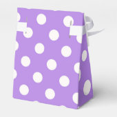 Ballotins Fête d'anniversaire aux pois violets et blancs (Arrière)