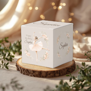 Ballotins Fête d'anniversaire Ballerine Rose Personnalisée N