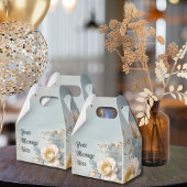 Ballotins Fête d'anniversaire bleu floral élégant