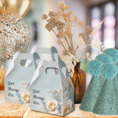 Ballotins Fête d'anniversaire bleu floral élégant