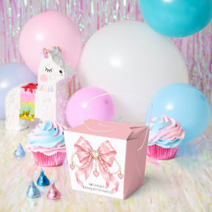 Ballotins Fête d'anniversaire Coquette Fille Rose et Perles