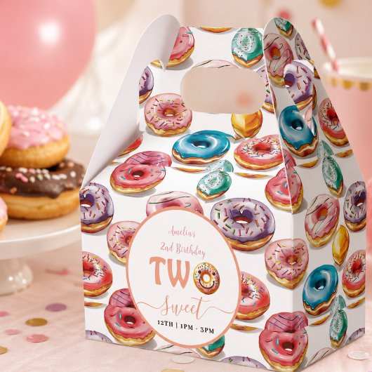 Ballotins Fête d'anniversaire de 2 ans Two Sweet Donuts