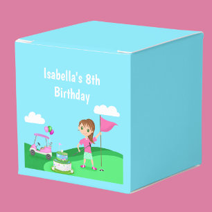 Ballotins Fête d'anniversaire de fille chibi au golf Par-Tee