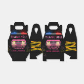 Ballotins Fête d'anniversaire de fille de police rose mou (Déplié)