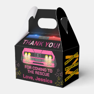 Ballotins Fête d'anniversaire de fille de police rose mou