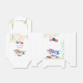 Ballotins Fête d'anniversaire de la sirène d'aquarelle (Déplié)