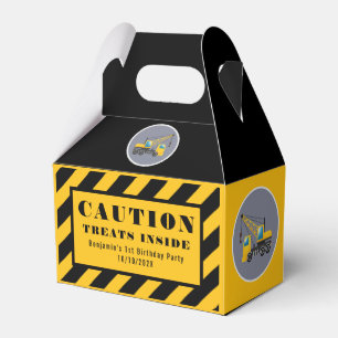 Ballotins Fête d'anniversaire de l'enfant Construction Merci