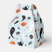 Ballotins Fête d'anniversaire de l'Halloween bleu (Arrière)