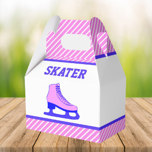Ballotins Fête d'anniversaire de patinage sur glace Pink Ska