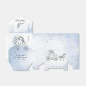 Ballotins Fête d'anniversaire de princesse bleu clair et arg (Déplié)