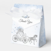 Ballotins Fête d'anniversaire de princesse bleu clair et arg (Verso)