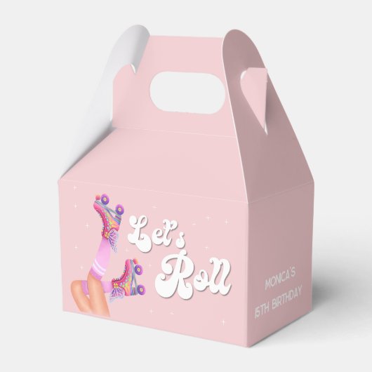 Ballotins Fête d'anniversaire de roller retro (Verso)