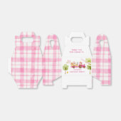 Ballotins Fête d'anniversaire des animaux de ferme roses (Déplié)