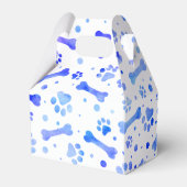 Ballotins Fête d'anniversaire des Empreintes de pattes bleus (Arrière)