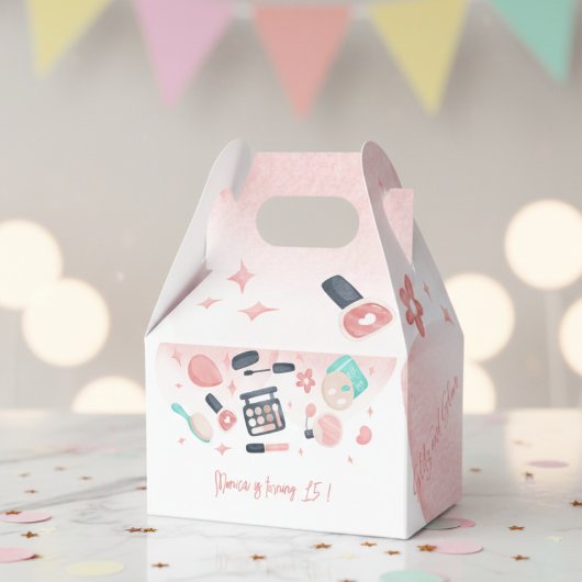 Ballotins Fête d'anniversaire du spa de beauté glitz et glam