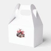 Ballotins Fête d'anniversaire Editable Red ATV Wheeler Bike (Arrière)