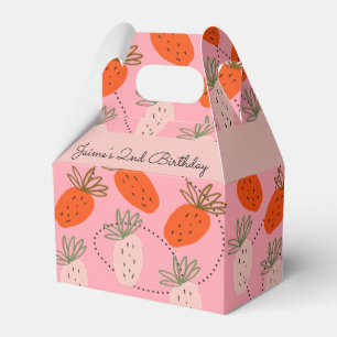 Ballotins Fête d'anniversaire fraise doodle de fruits rose