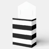 Ballotins Fête d'anniversaire rayée noir et blanc chic (Ouvert)