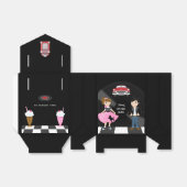 Ballotins Fête d'anniversaire Retro Sock Hop (Déplié)