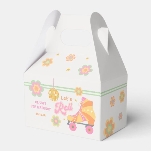 Ballotins Fête d'anniversaire Roll Girl Roller Skating (Arrière)