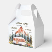 Ballotins Fête d'anniversaire rustique de Camping Mountain (Arrière)