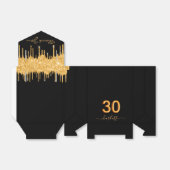 Ballotins fête de 30e anniversaire parties scintillant d'or (Déplié)