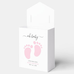 Ballotins Fête de Baby Shower aux Petits Pieds Roses Bébé Fi