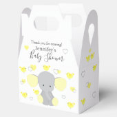 Ballotins Fête de Baby shower fille éléphant jaune (Ouvert)