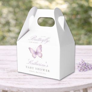 Ballotins Fête de Baby Shower Papillon Violet Aquarelle