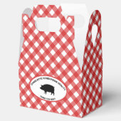 Ballotins Fête de barbecue d'été à carreaux gingham rouge (Ouvert)