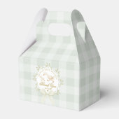 Ballotins Fête de bébé à thème gingham et sage fou de l'oie (Arrière)