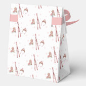 Ballotins Fête de Bébé Après Bébé Ski Hiver Rose (Verso)