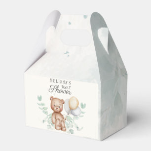 Ballotins Fête de bébé Ballons Ourson Mignon Eucalyptus Scri
