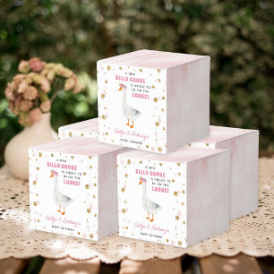 Ballotins Fête de bébé Fille Rose Aquarelle Silly Goose