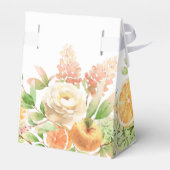 Ballotins Fête de bébé fille thème Rose jaune et verdure flo (Arrière)