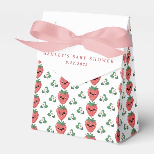 Ballotins Fête de Bébé Kawaii Fraise (Verso)