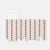 Ballotins Fête de Bébé Kawaii Fraise (Déplié)