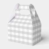 Ballotins Fête de bébé Pancakes & Pacifiers Gingham Gris (Arrière)