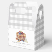 Ballotins Fête de bébé Pancakes & Pacifiers Gingham Gris (Ouvert)