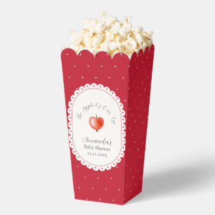 Ballotins Fête de bébé Rustique Rouge Popcorn Vintage Pomme