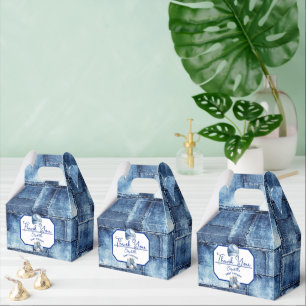 Ballotins Fête de Bébé sur le thème du Jean Bleu Personnalis
