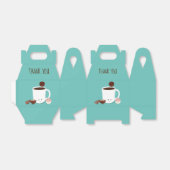 Ballotins Fête de bombe au chocolat chaud turquoise (Déplié)