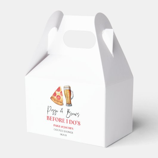 Ballotins Fête de Couple Pizza et Bières Avant de Se Marier (Verso)