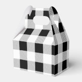 Ballotins fête de ferme rustique plaid noir et blanc buffalo (Arrière)