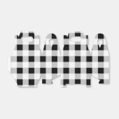 Ballotins fête de ferme rustique plaid noir et blanc buffalo (Déplié)