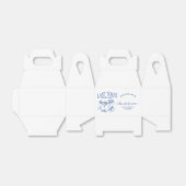 Ballotins Fête de Fiançailles Côtière Moderne Cocktail Bleu (Déplié)